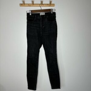 Everlane The High Rise Skinny Jeans black denim 26